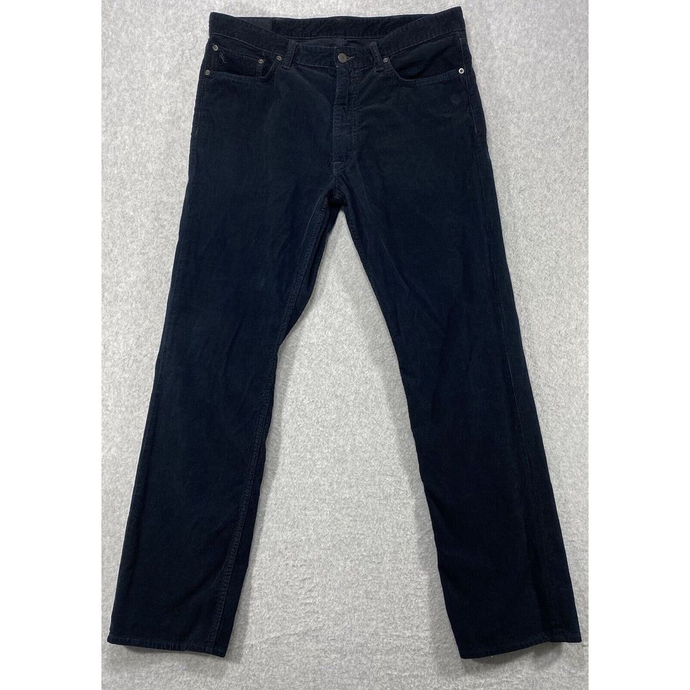 Polo Ralph Lauren Men's Pants Size 36 x 32 Corduroy Dark Blue Preppy School